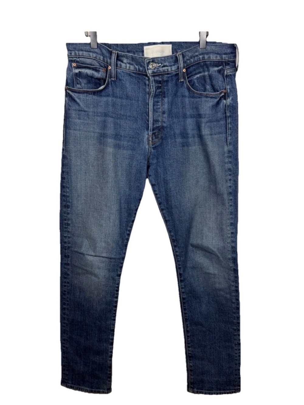 SOLD — Mother Superior The Proper Slim Straight Jeans Size 31 Medium Wash Button